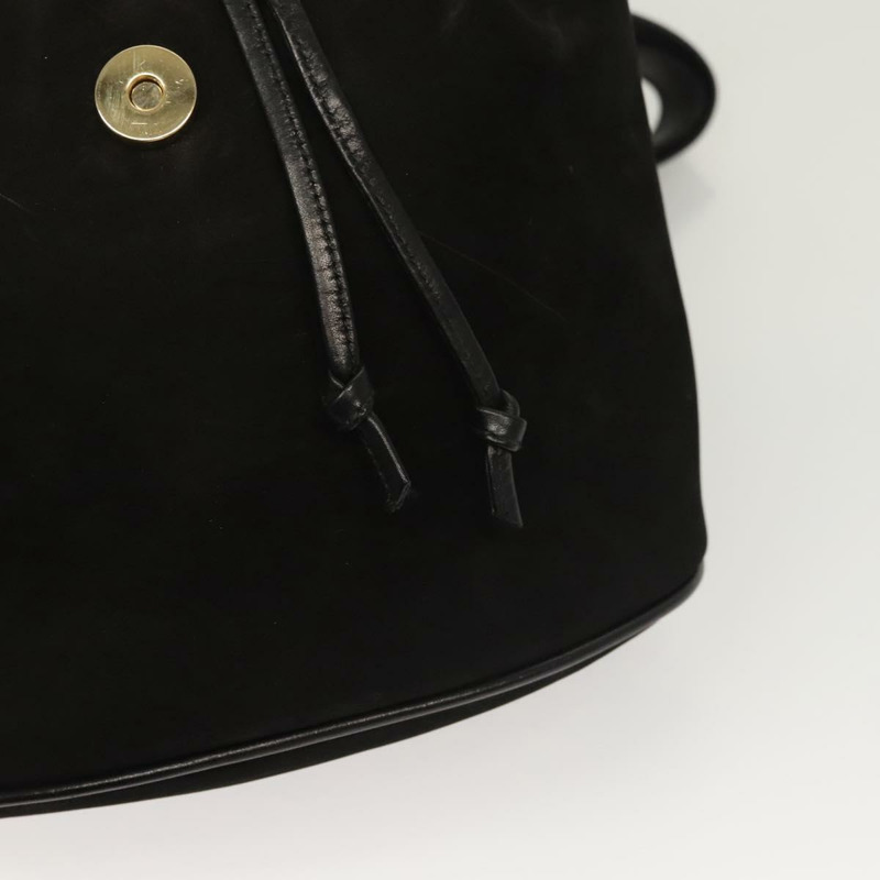 【日本直送】Salvatore Ferragamo Gancini 背包 絨面革 黑金 正品 119454-21