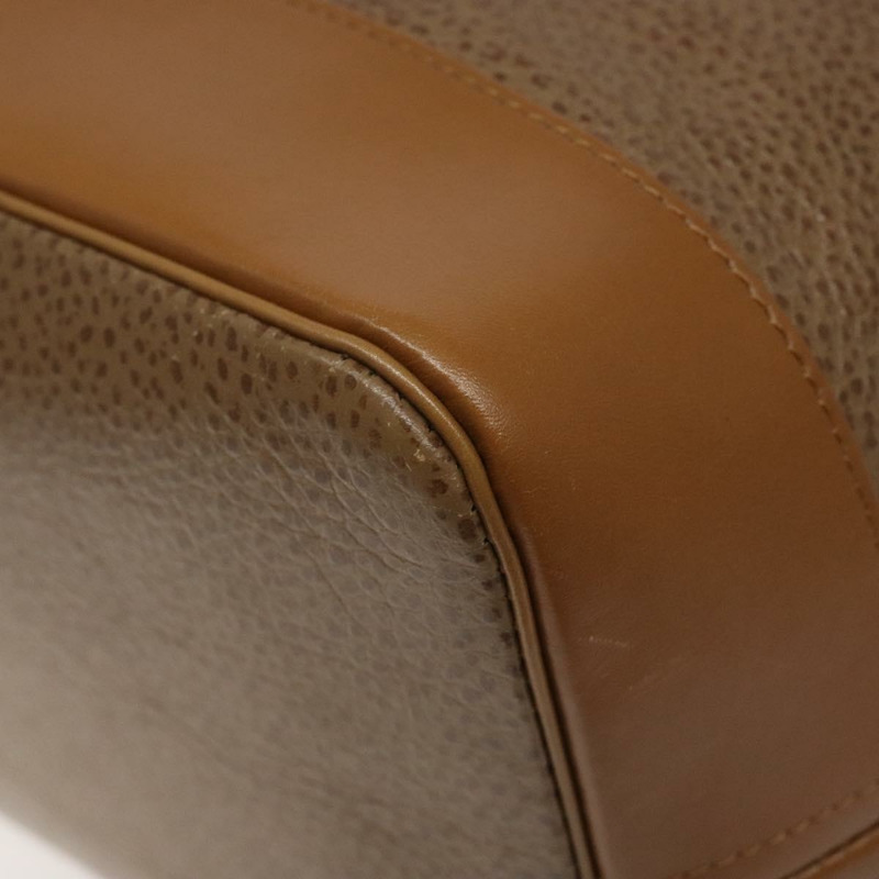 【日本直送】Christian Dior 棕色金色皮革肩背包，正品編號 119452-8