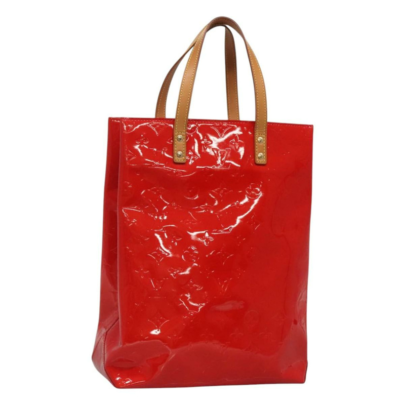 【日本直送】路易威登 Monogram Vernis Reade 中型手提包 紅色 M91086 LV 授權 120159-0