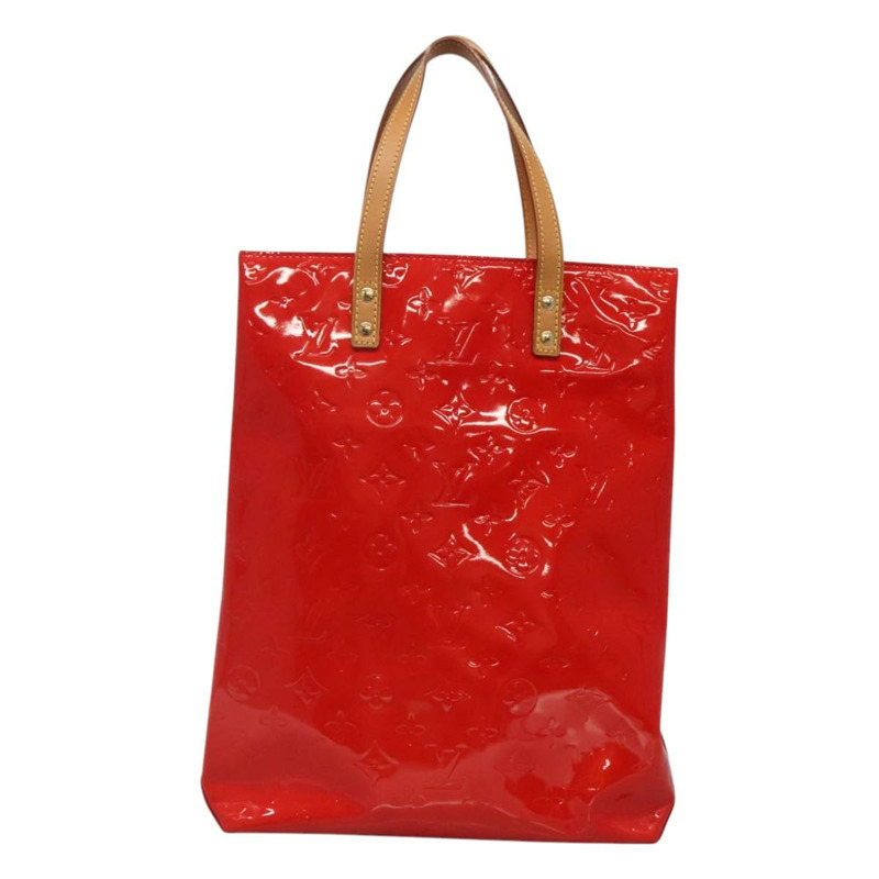 【日本直送】路易威登 Monogram Vernis Reade 中型手提包 紅色 M91086 LV 授權 120159-1