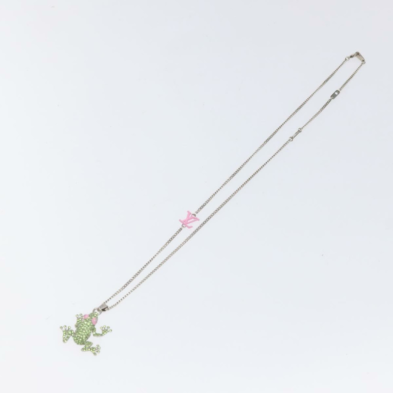 【日本直送】路易威登 Collier LV Crazy Animals 青蛙項鍊 銀色 MP3390 正品 118462-1