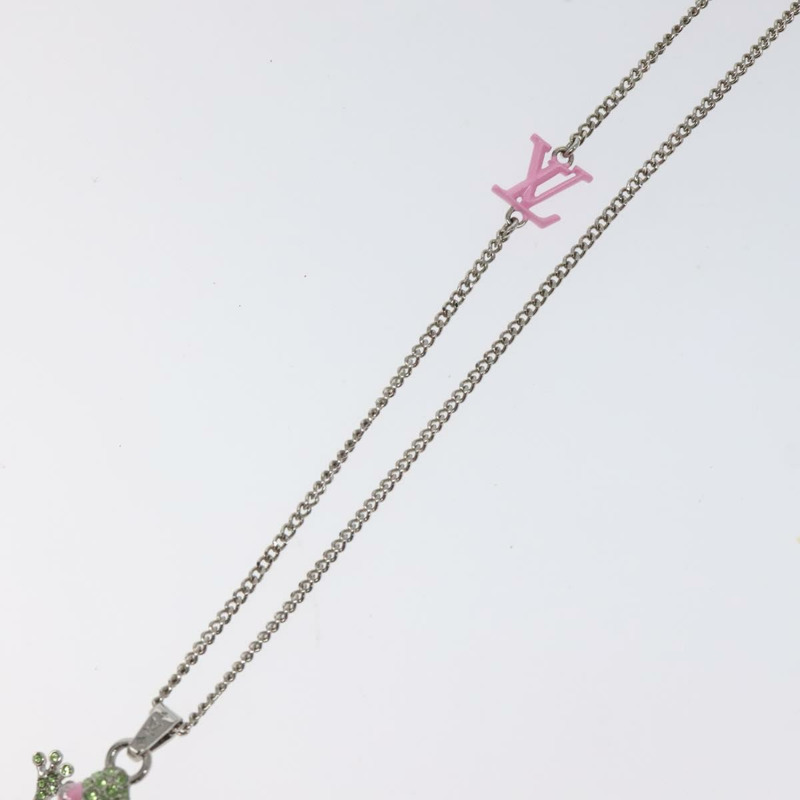 【日本直送】路易威登 Collier LV Crazy Animals 青蛙項鍊 銀色 MP3390 正品 118462-3