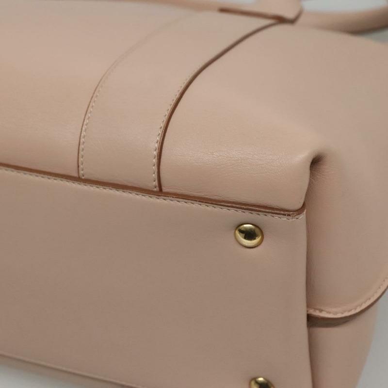 【日本直送】Salvatore Ferragamo Gancini 手提包 皮革 米色金色 正品 120197-14