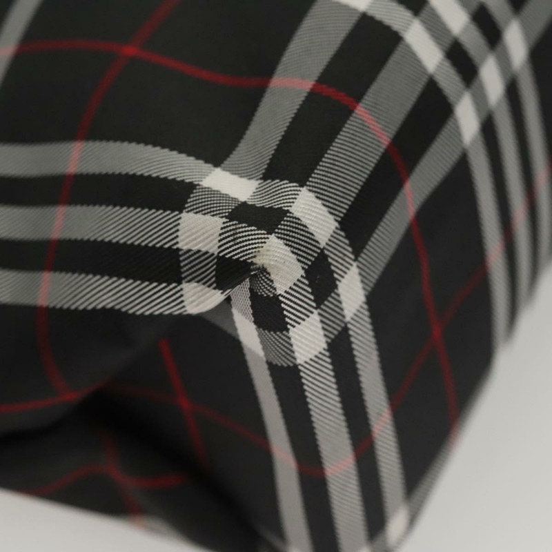 【日本直送】BURBERRY Nova 格紋手提包 尼龍 黑色 正品 ac3761-14