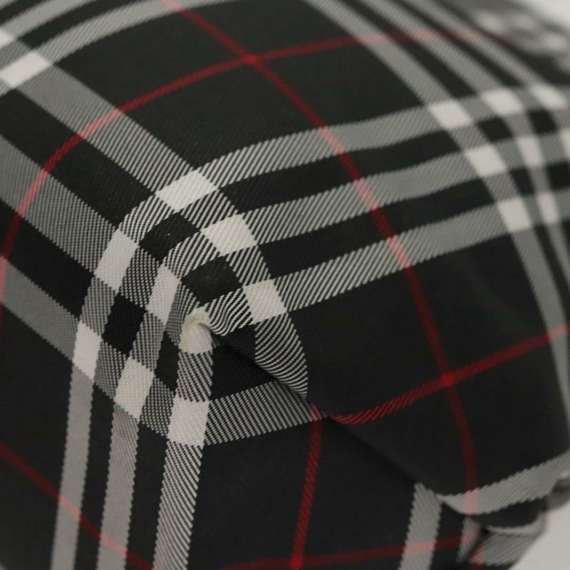 【日本直送】BURBERRY Nova 格紋手提包 尼龍 黑色 正品 ac3761-15