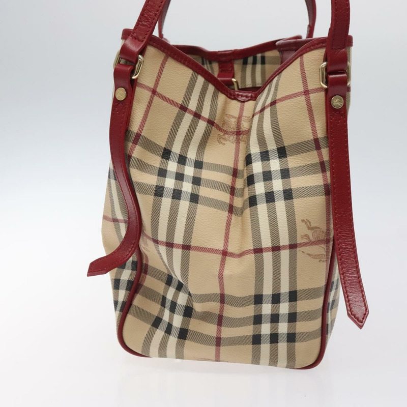 【日本直送】BURBERRY Nova 格紋肩背包 PVC 米色 金色 正品 119050-3
