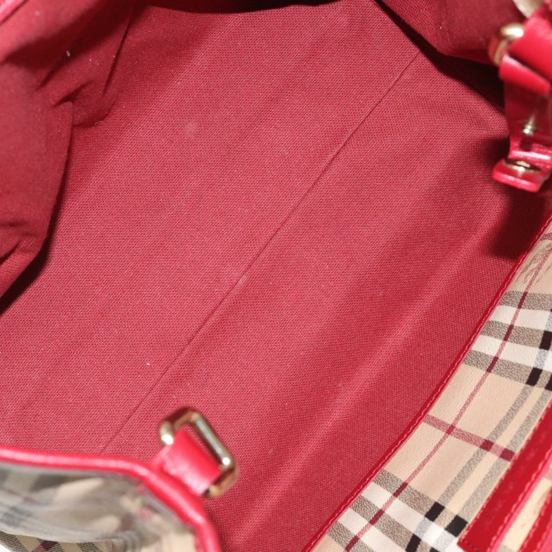 【日本直送】BURBERRY Nova 格紋肩背包 PVC 米色 金色 正品 119050-10