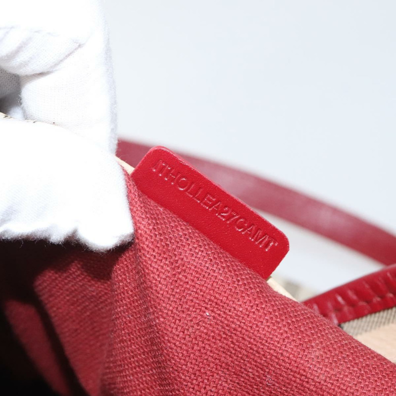 【日本直送】BURBERRY Nova 格紋肩背包 PVC 米色 金色 正品 119050-11