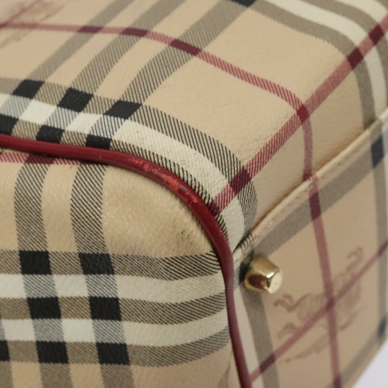 【日本直送】BURBERRY Nova 格紋肩背包 PVC 米色 金色 正品 119050-15