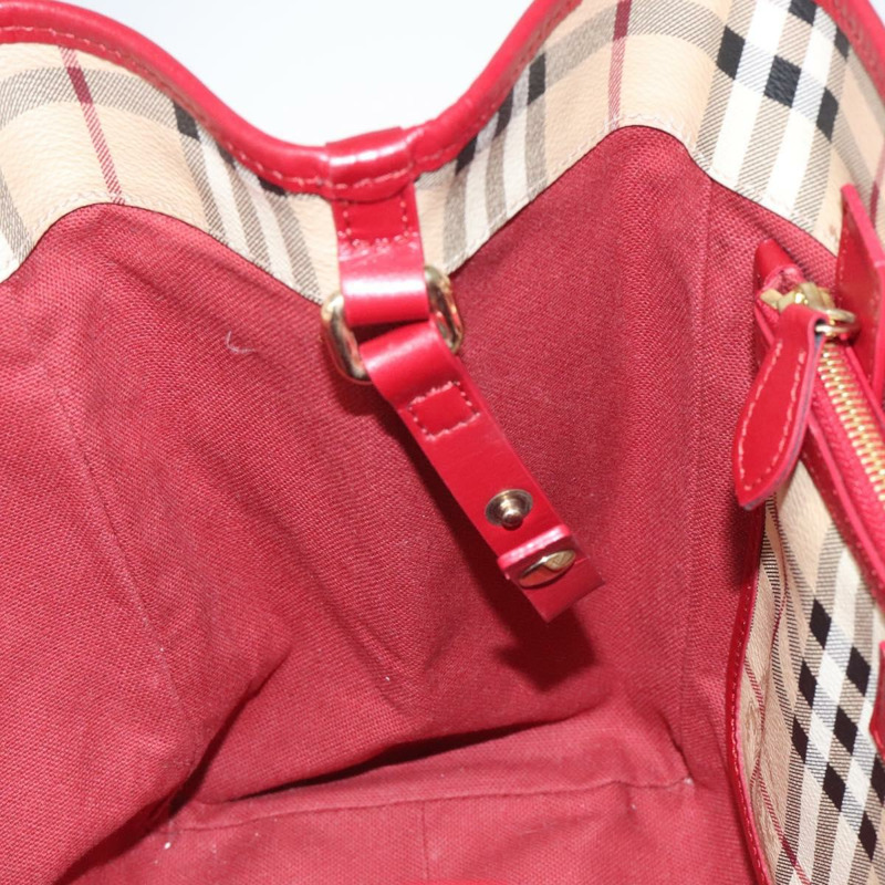 【日本直送】BURBERRY Nova 格紋肩背包 PVC 米色 金色 正品 119050-17