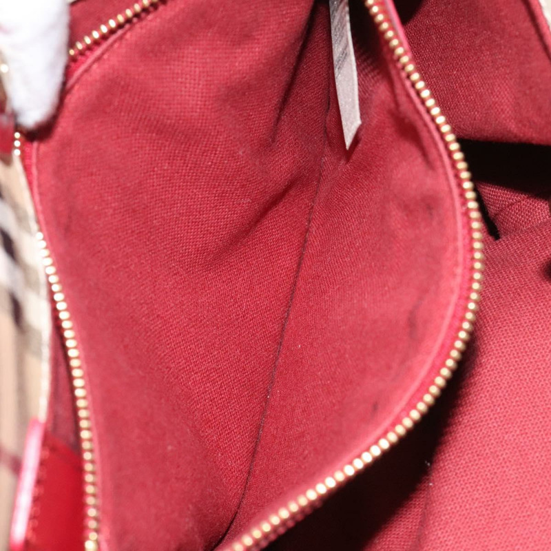 【日本直送】BURBERRY Nova 格紋肩背包 PVC 米色 金色 正品 119050-19