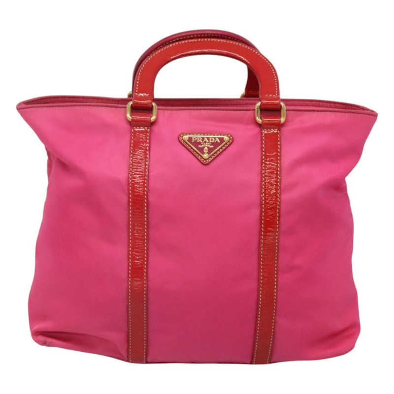 【日本直送】PRADA 手提包 尼龍 2way 粉金色金色正品 120480-12