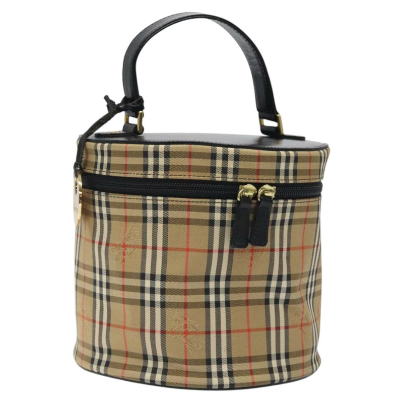 【日本直送】Burberrys Nova 格紋手提包帆布米金色正品 120481-0