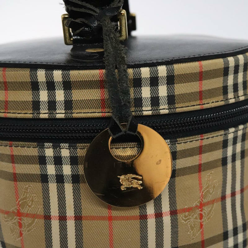 【日本直送】Burberrys Nova 格紋手提包帆布米金色正品 120481-8