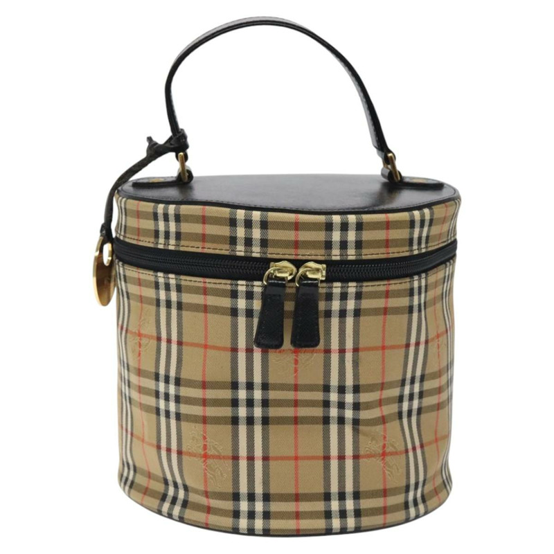 【日本直送】Burberrys Nova 格紋手提包帆布米金色正品 120481-12