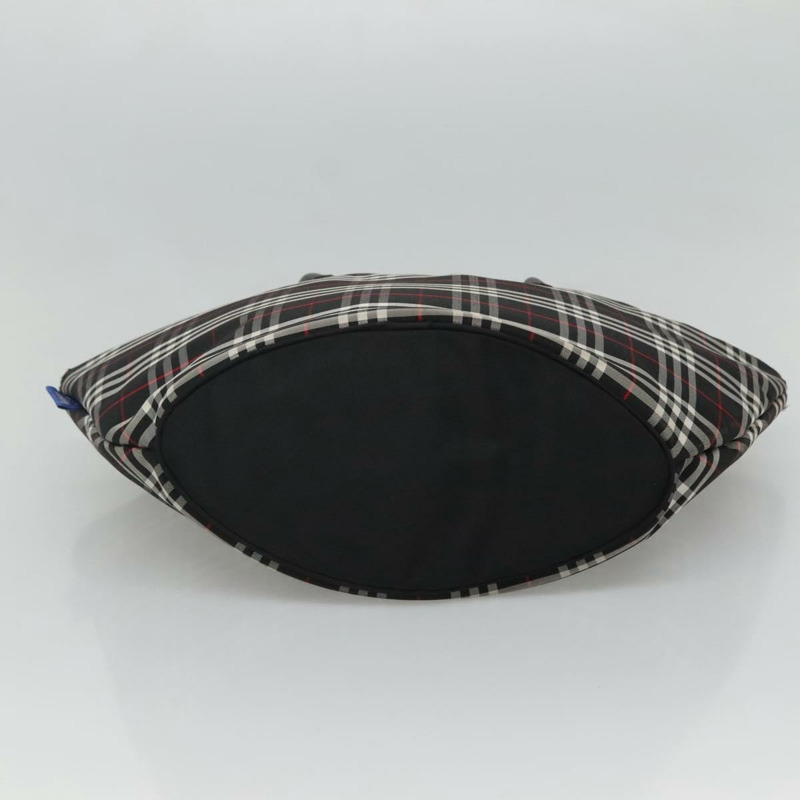 【日本直送】Burberrys Nova 格紋手提包 尼龍 黑色 銀色 正品 kk484-4
