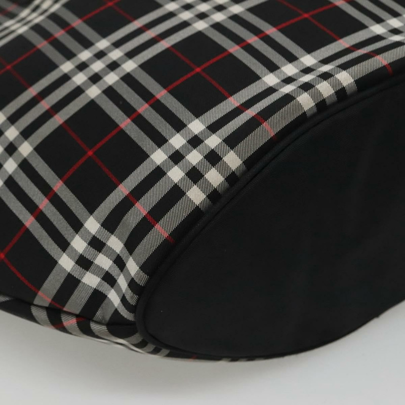 【日本直送】Burberrys Nova 格紋手提包 尼龍 黑色 銀色 正品 kk484-15