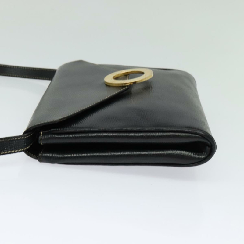 【日本直送】CELINE Circle 手提包 皮革 黑金色 正品 120926-2
