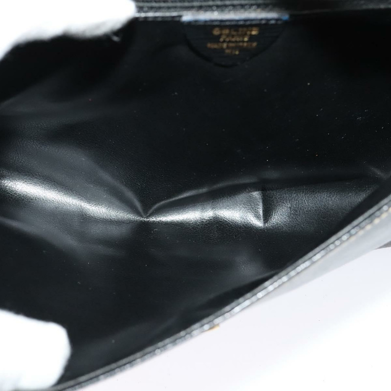 【日本直送】CELINE Circle 手提包 皮革 黑金色 正品 120926-9