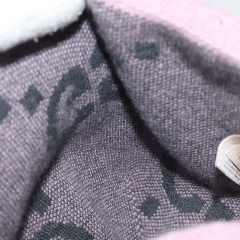 【日本直送】GUCCI GG帆布針織帽 羊絨色 M 粉紅色 676827 Auth am8353-9