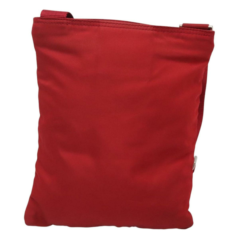 【日本直送】PRADA 單肩包 尼龍 紅色 銀色 正品 120955-1