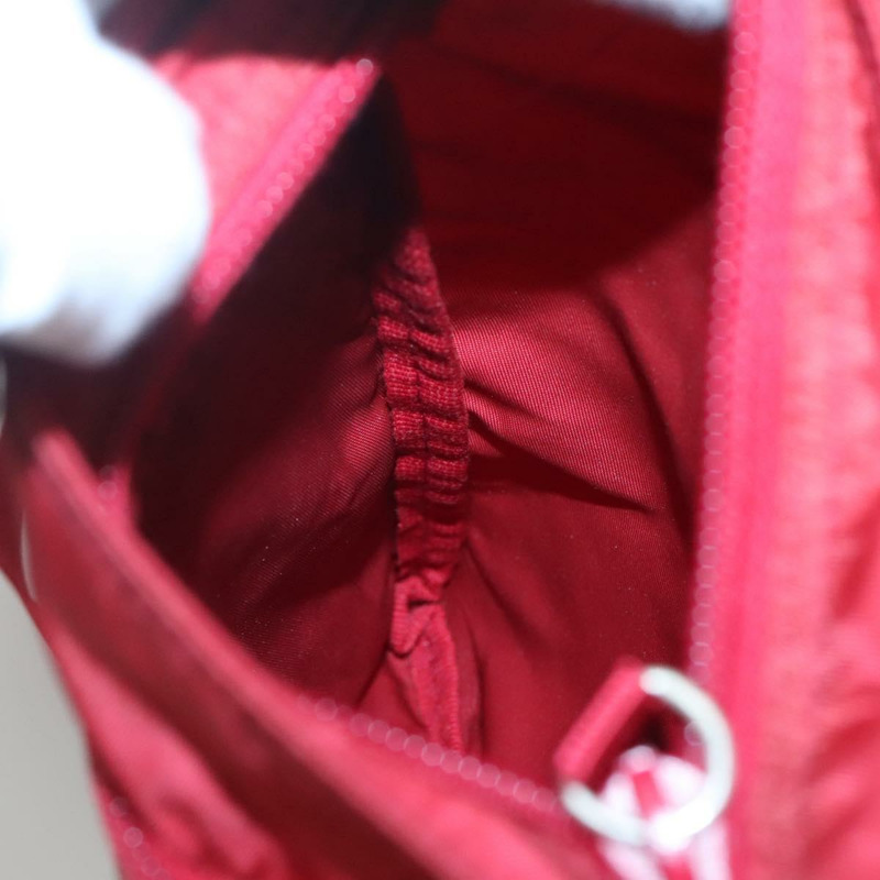 【日本直送】PRADA 單肩包 尼龍 紅色 銀色 正品 120955-20