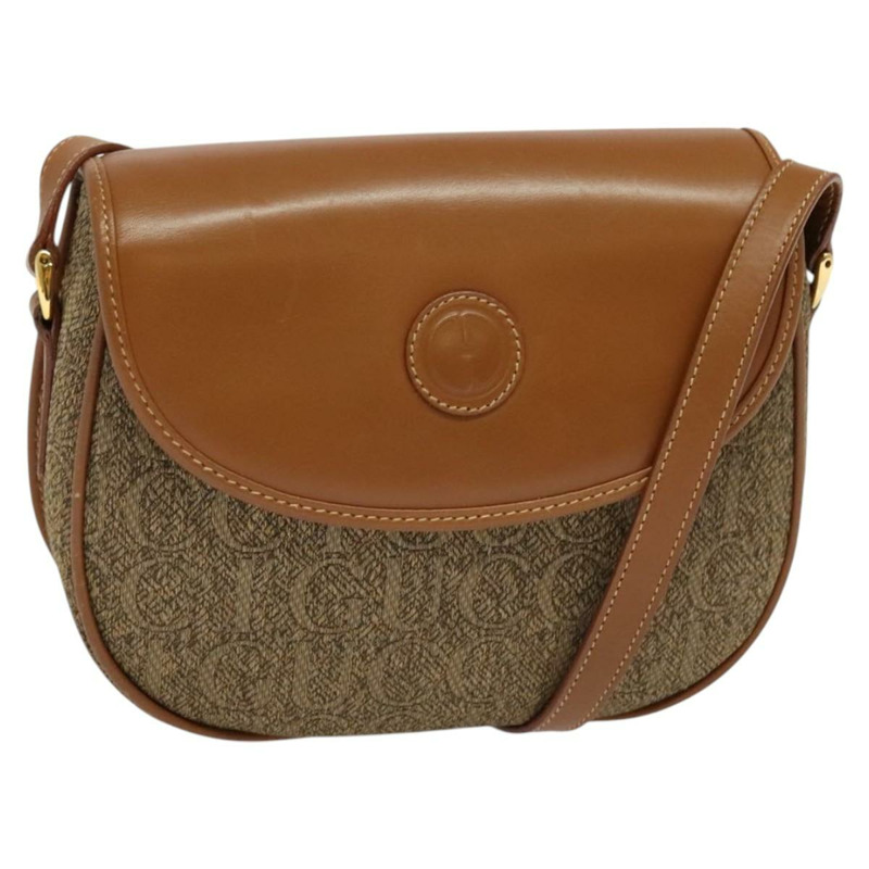 【日本直送】GUCCI 棕色金色皮革肩背包 007 14 0074 正品 bs25074-0