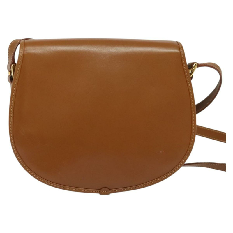 【日本直送】GUCCI 棕色金色皮革肩背包 007 14 0074 正品 bs25074-1