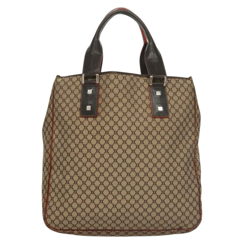 【日本直送】CELINE Macadam 帆布托特包 棕色銀色 正品 HK2513-1