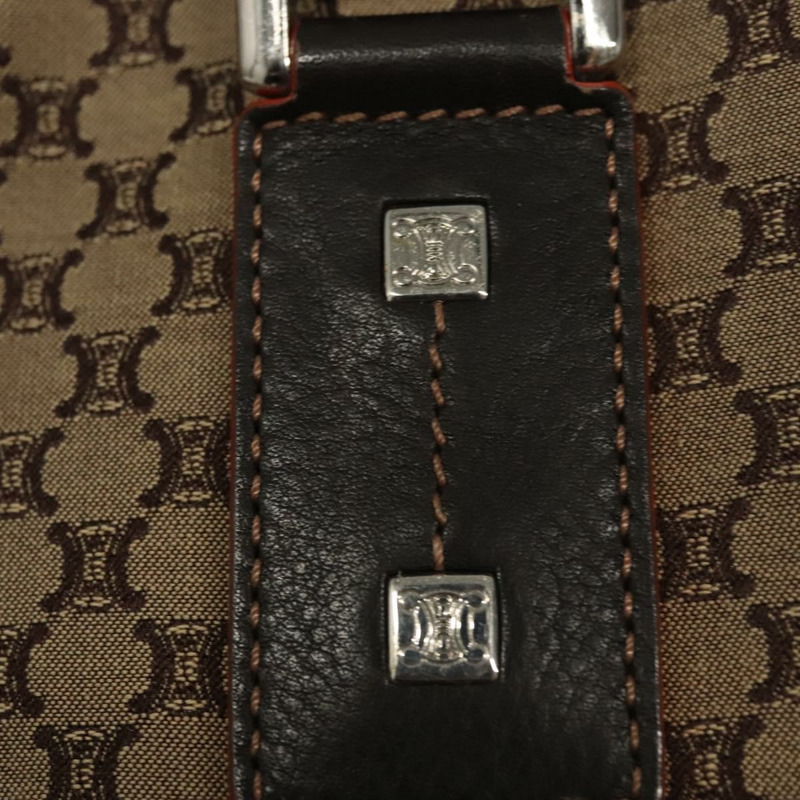 【日本直送】CELINE Macadam 帆布托特包 棕色銀色 正品 HK2513-9