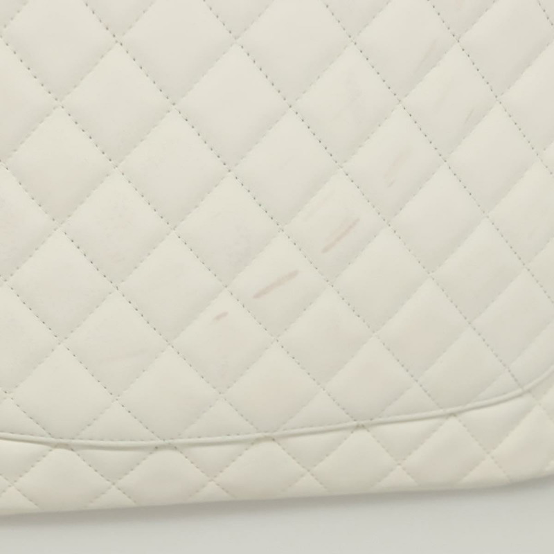 【日本直送】香奈兒 Matelasse Cambon Line COCO Mark 托特包 小羊皮 白色 CC 正品 121507-2