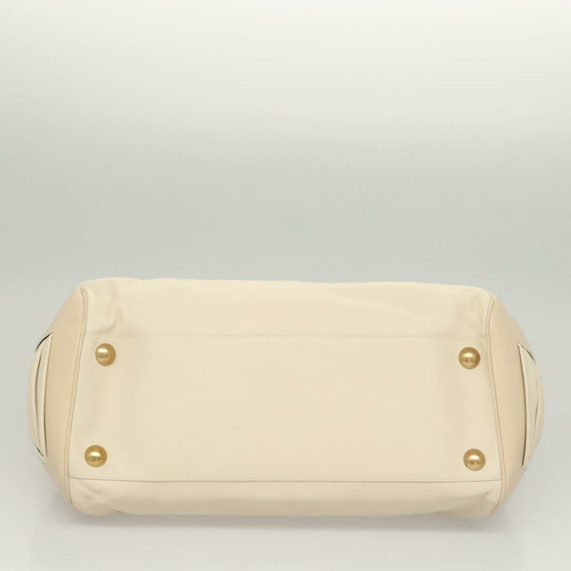 【日本直送】Salvatore Ferragamo Gancini 單肩包 皮革 象牙色 金色 正品 121471-4