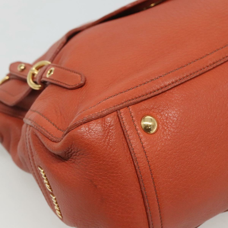 【日本直送】Miu Miu 手提包 皮革 2 款可選 棕金色 正品 sw498-13
