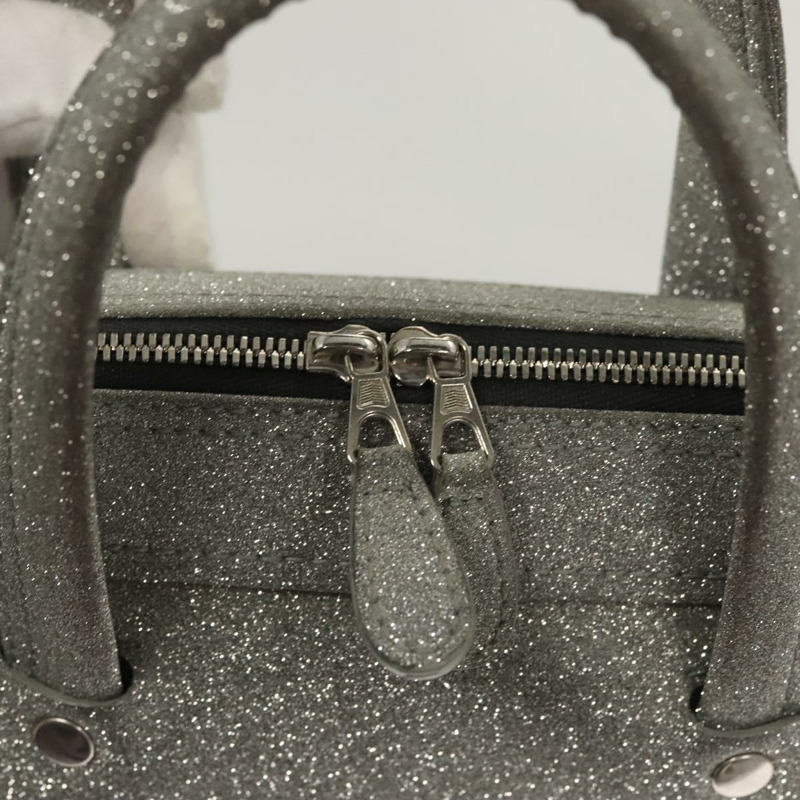 【日本直送】BALENCIAGA Triangle Duffle XS 手提包 皮革 2 向 銀色 531048 正品 121086-9