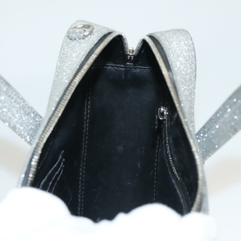 【日本直送】BALENCIAGA Triangle Duffle XS 手提包 皮革 2 向 銀色 531048 正品 121086-19