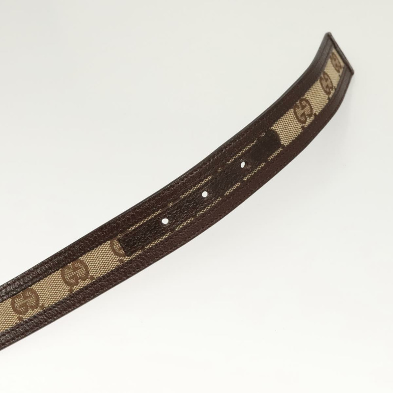 【日本直送】GUCCI GG 帆布互扣腰帶 33.5 英吋 米棕色 114874 正品 122413-8