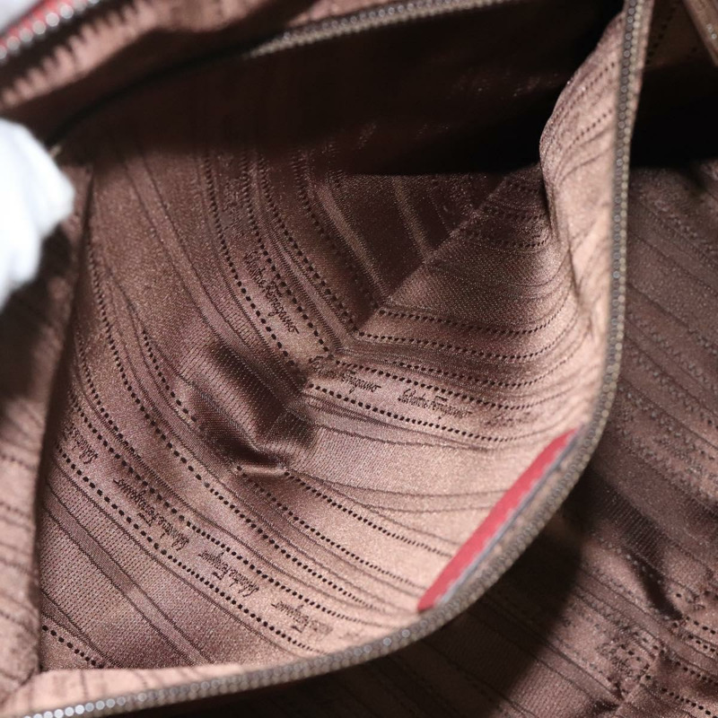 【日本直送】Salvatore Ferragamo 手提包 皮革 粉紅色 銀色 正品 122097-20