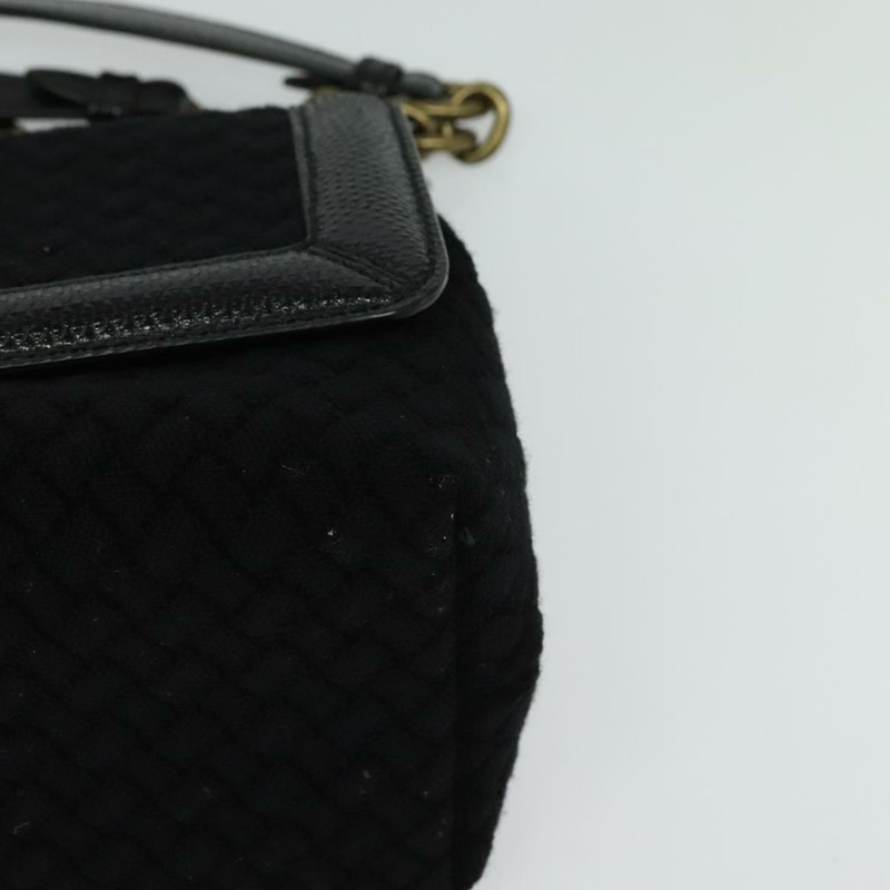 【日本直送】BOTTEGA VENETA 鏈條單肩包 棉質 黑金 正品 sw586-14