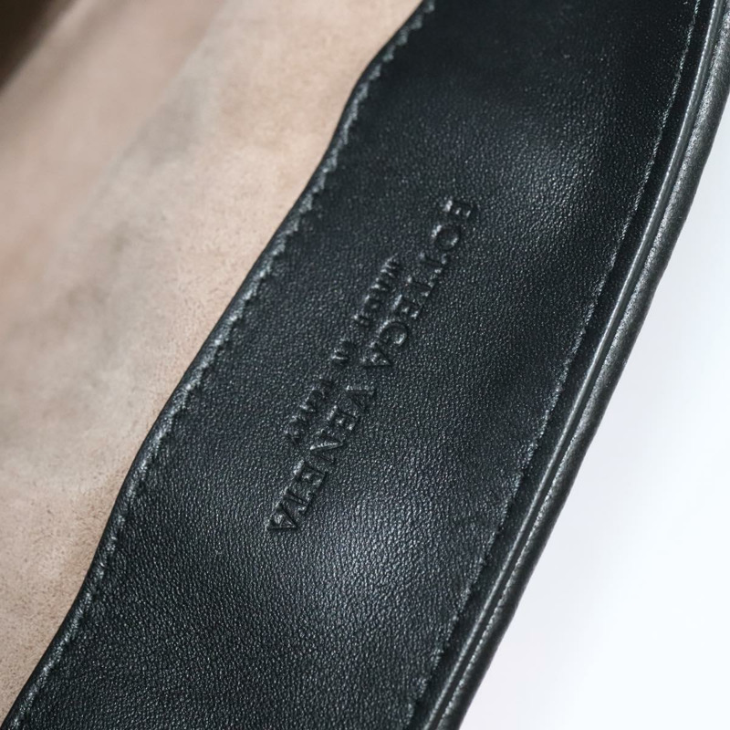【日本直送】BOTTEGA VENETA 鏈條單肩包 棉質 黑金 正品 sw586-19