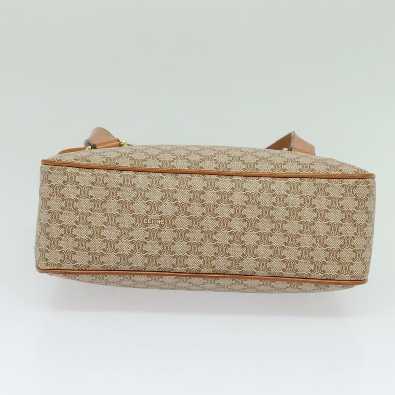 【日本直送】CELINE Macadam帆布手提包 PVC 米色 金色 正品 sw601-4