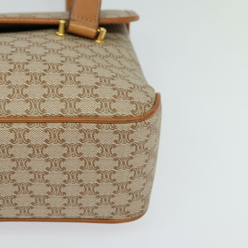 【日本直送】CELINE Macadam帆布手提包 PVC 米色 金色 正品 sw601-13
