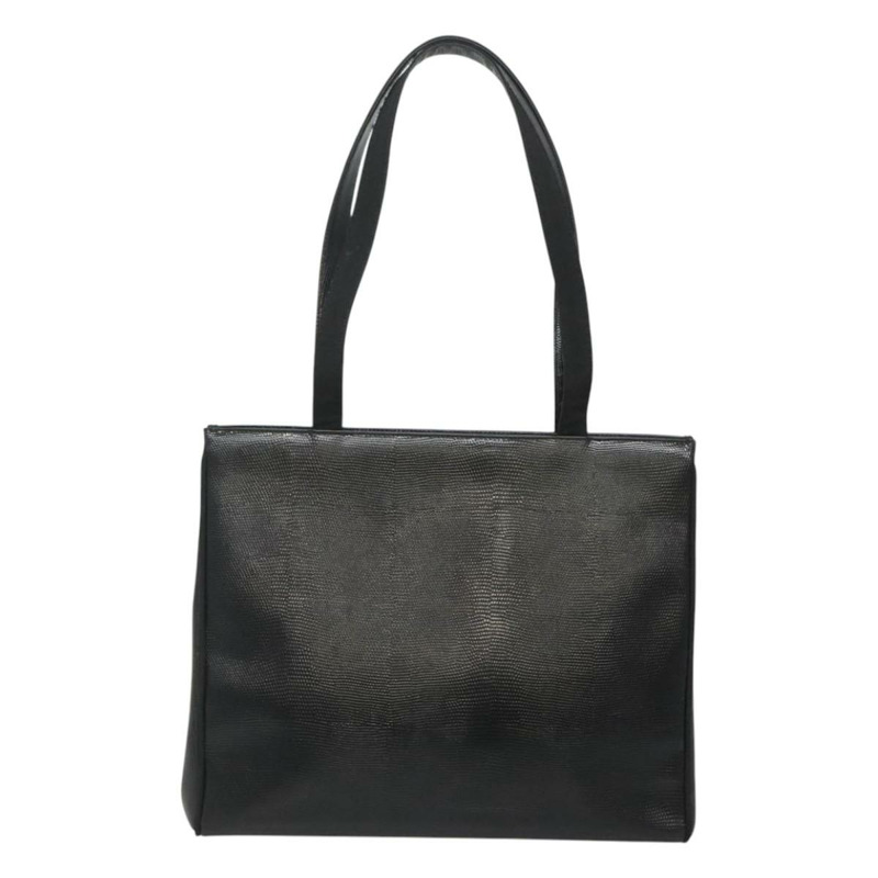 【日本直送】Salvatore Ferragamo 托特包 皮革壓花 黑金色 正品 gh067-1