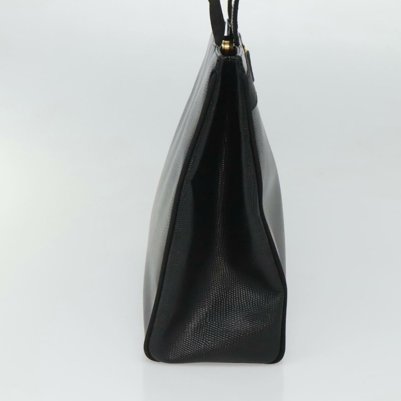 【日本直送】Salvatore Ferragamo 托特包 皮革壓花 黑金色 正品 gh067-2