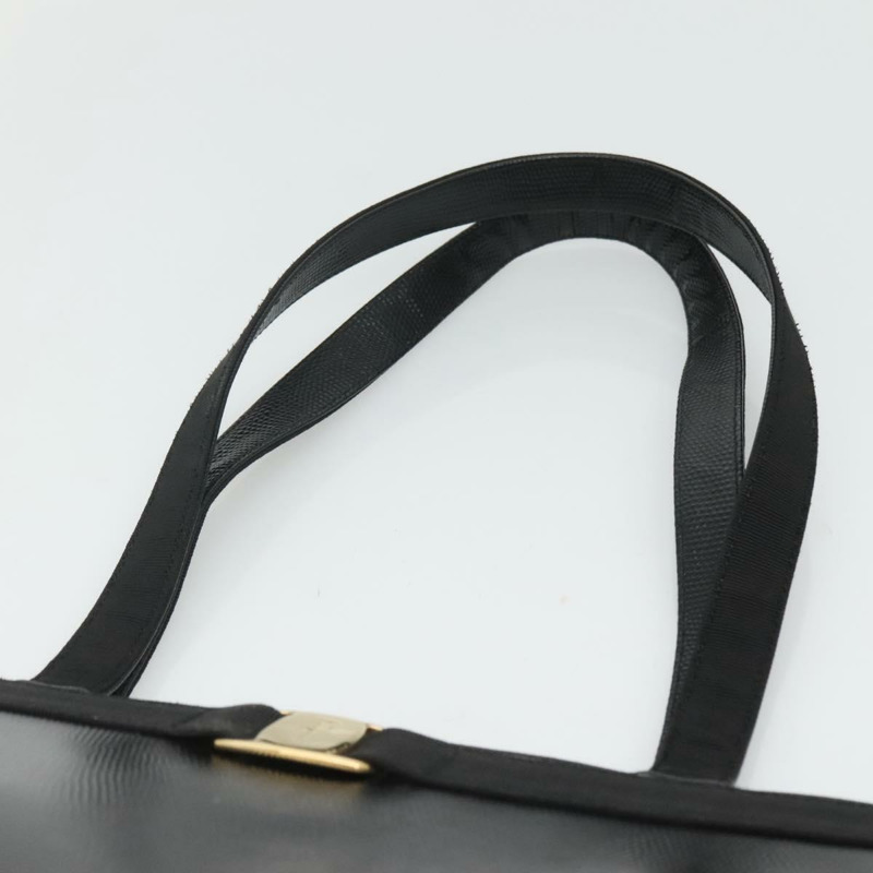 【日本直送】Salvatore Ferragamo 托特包 皮革壓花 黑金色 正品 gh067-7