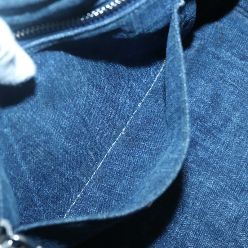 【日本直送】PRADA Bijoux Canapa PM 手袋 牛仔藍 銀色 正品 gh013-19