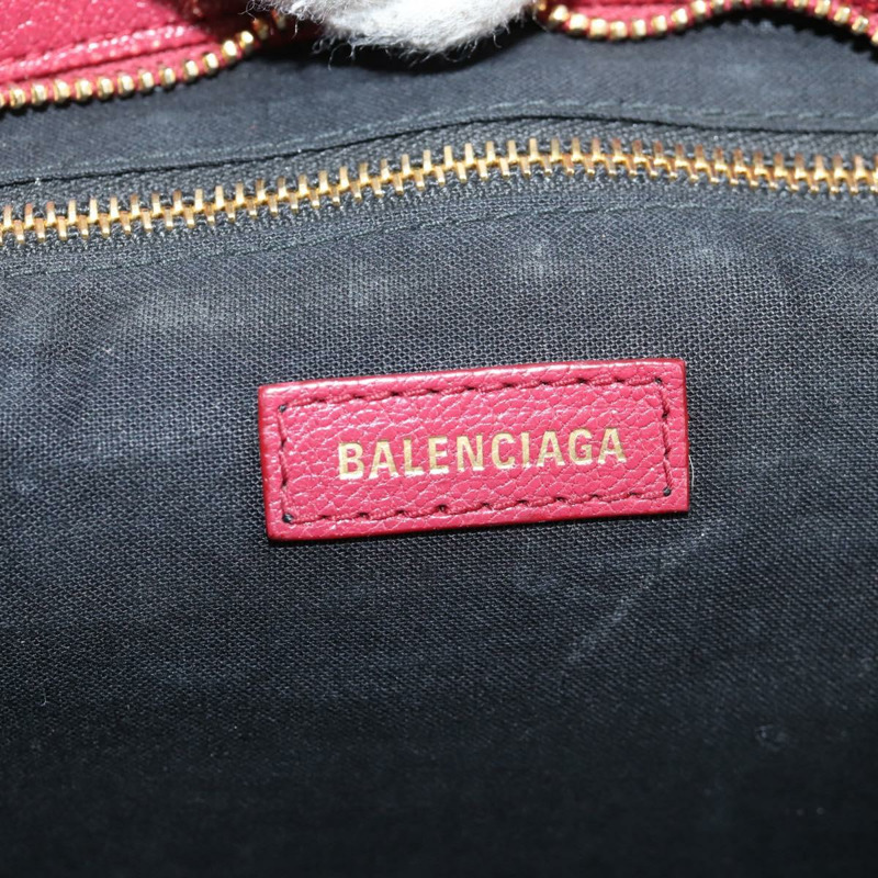 【日本直送】BALENCIAGA 經典金屬邊緣 City S 包皮革紅金 432831 正品 am8323M-20