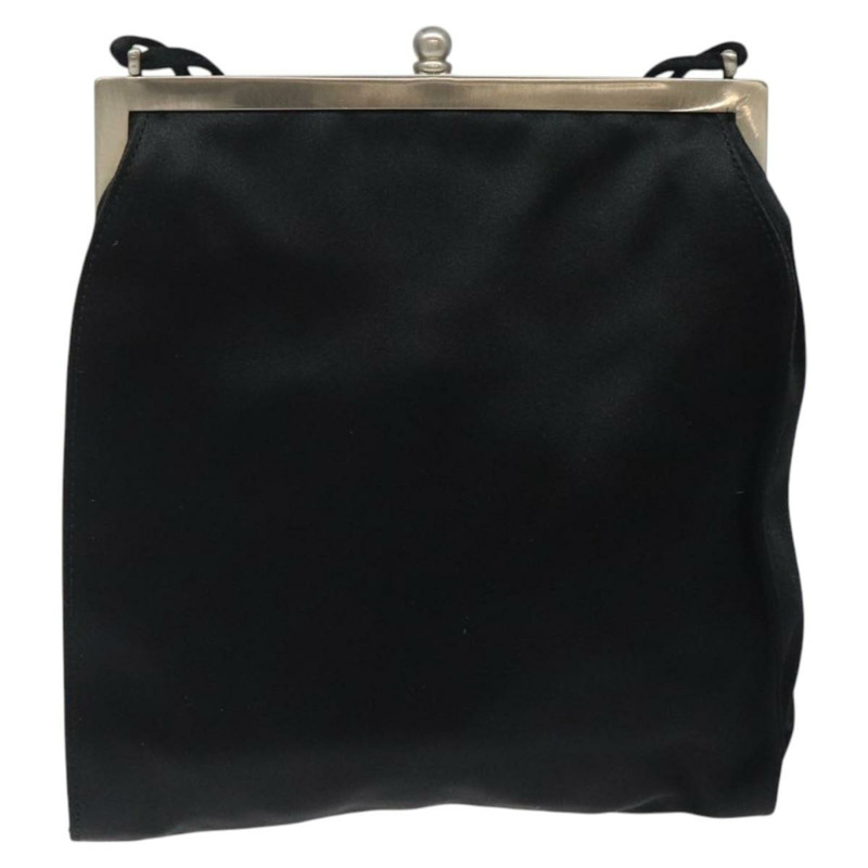 【日本直送】PRADA 單肩包 緞面黑色 正品 123908-1