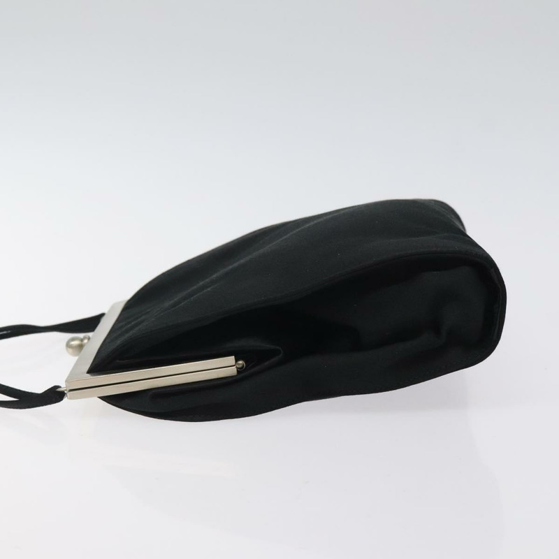 【日本直送】PRADA 單肩包 緞面黑色 正品 123908-3