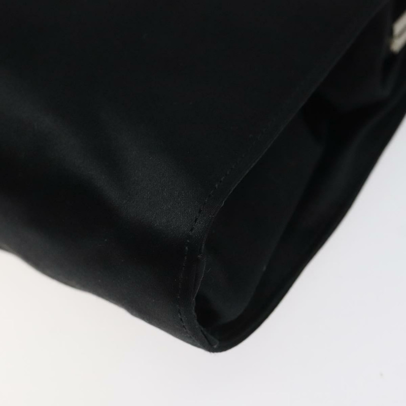 【日本直送】PRADA 單肩包 緞面黑色 正品 123908-8