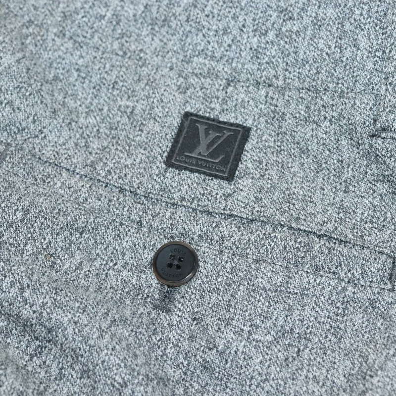 【日本直送】LOUIS VUITTON 褲子 棉質 灰色 LV 授權 am8342-10